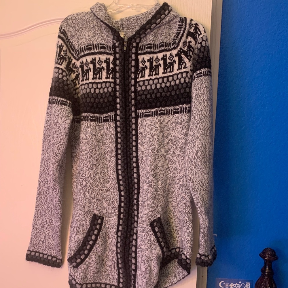Alpaca sweater hoodie